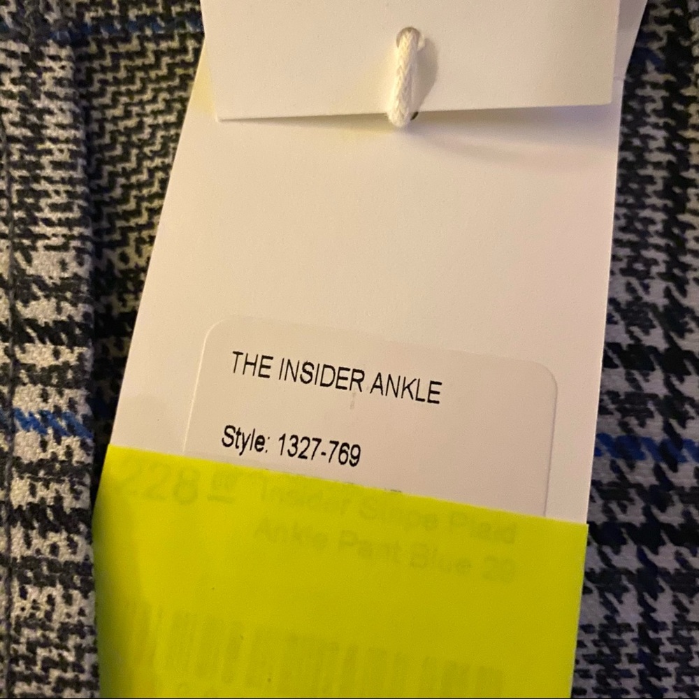 New Mother Insider Ankle Plaid Pants Stripe Jeans - Picture 7 of 10